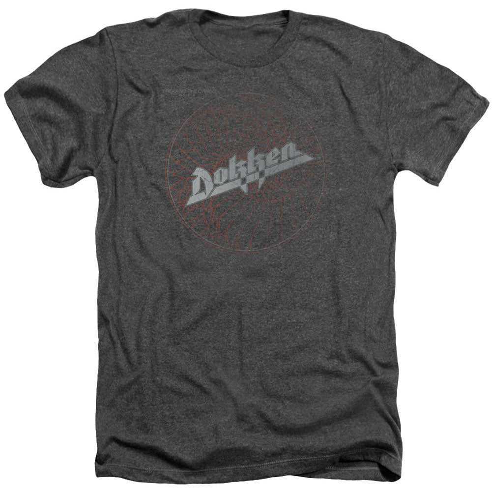 Dokken Breaking The Chains Adult Heather 40% Poly T-shirt