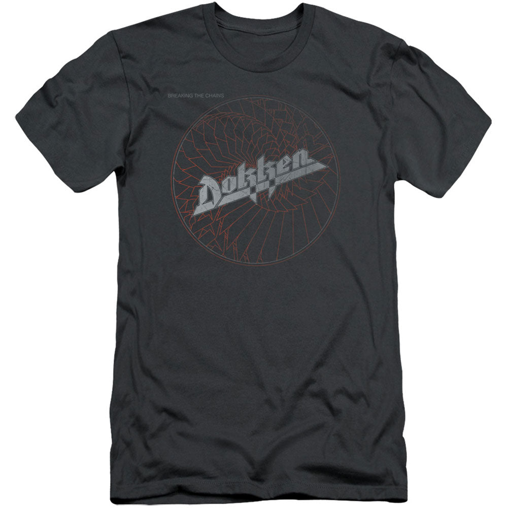 Dokken Breaking The Chains Adult Slim Fit Slim Fit T-shirt