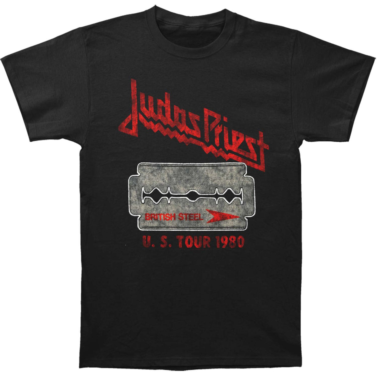 Judas Priest 1980 US Tour T-shirt Front