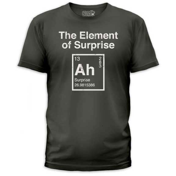 Humor Element Of Surprise T-shirt