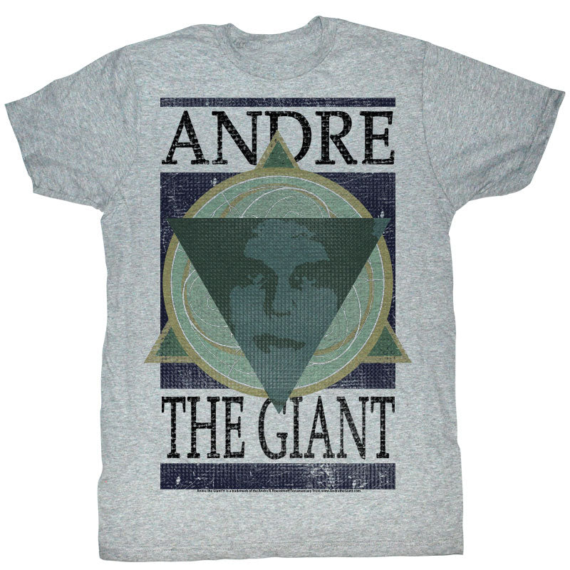 Andre The Giant Andre Geometric Slim Fit T-shirt Front