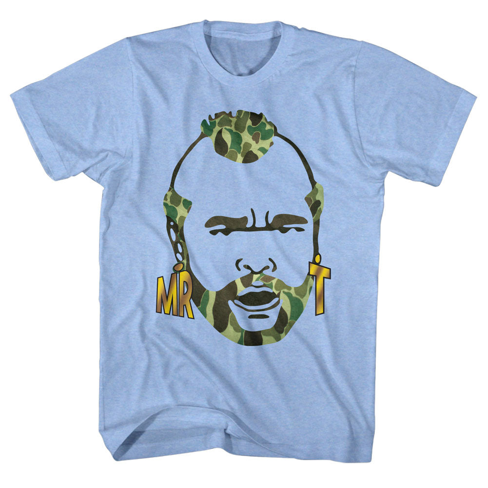 Mr. T Camo Hair Slim Fit T-shirt Front