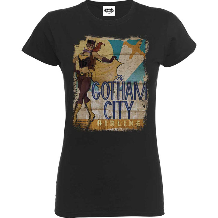 Batgirl Gotham City Airline Junior Top Front