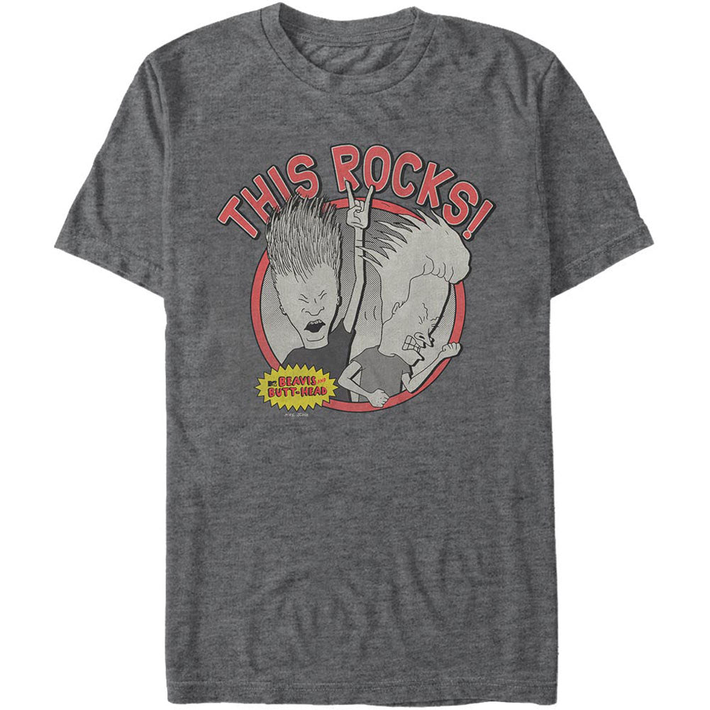 Beavis & Butthead Rock Simple - Heather T-shirt