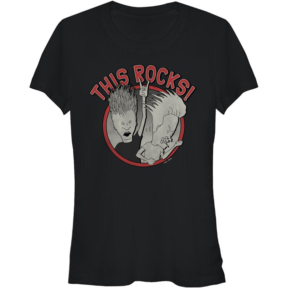 Beavis & Butthead Rock Simple Junior Top Front