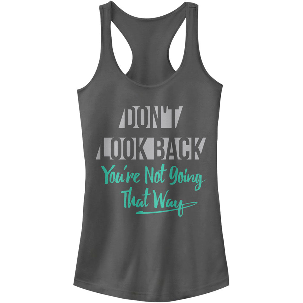 Chin Up Dont Look Back - Racerback Womens Tank