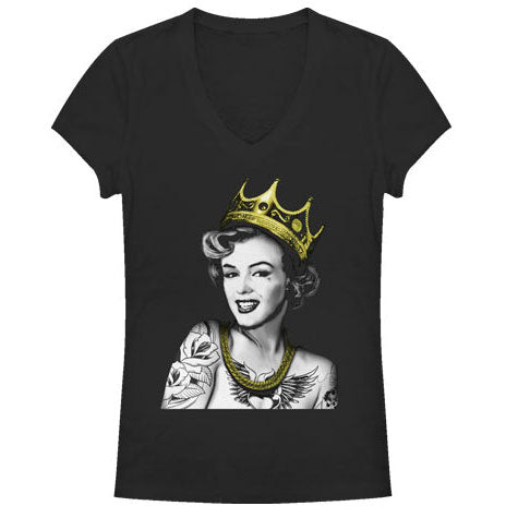 Marilyn Monroe Royale - Deep V-Neck Junior Top Front