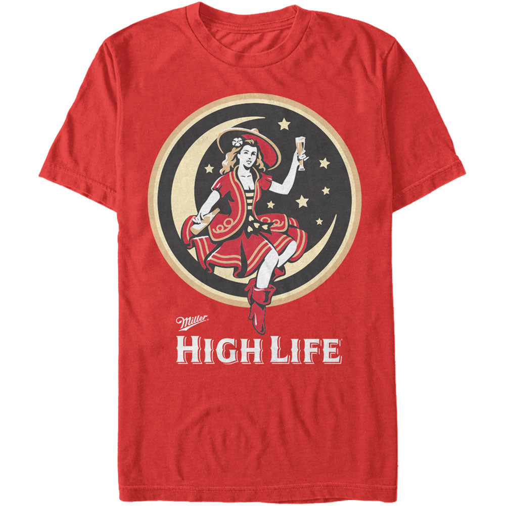 Miller Beer Miller Beer Moon Life - Color - Heather T-shirt