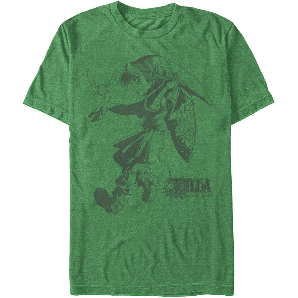 Zelda Link Liner - Heather T-shirt