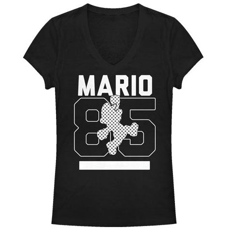 Nintendo Solid Mario - Deep V-Neck Junior Top Front