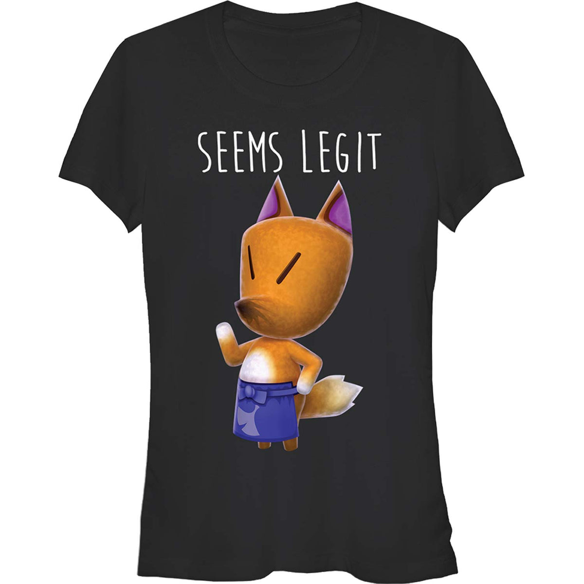Animal Crossing Seems Legit Junior Top Front