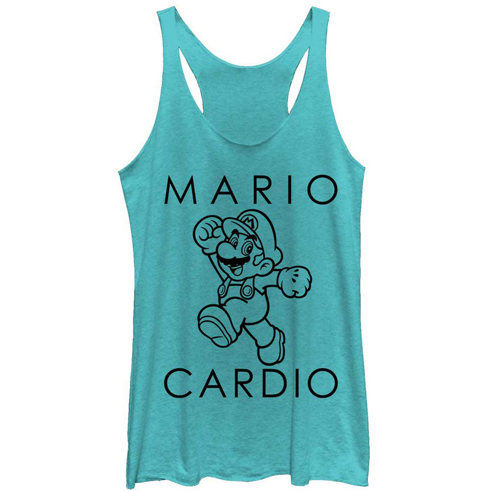 Nintendo Mario Cardio - Racerback Womens Tank