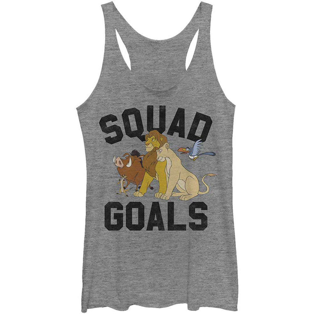 Lion King Squad Goals - Heather - Racerback Womens Tank