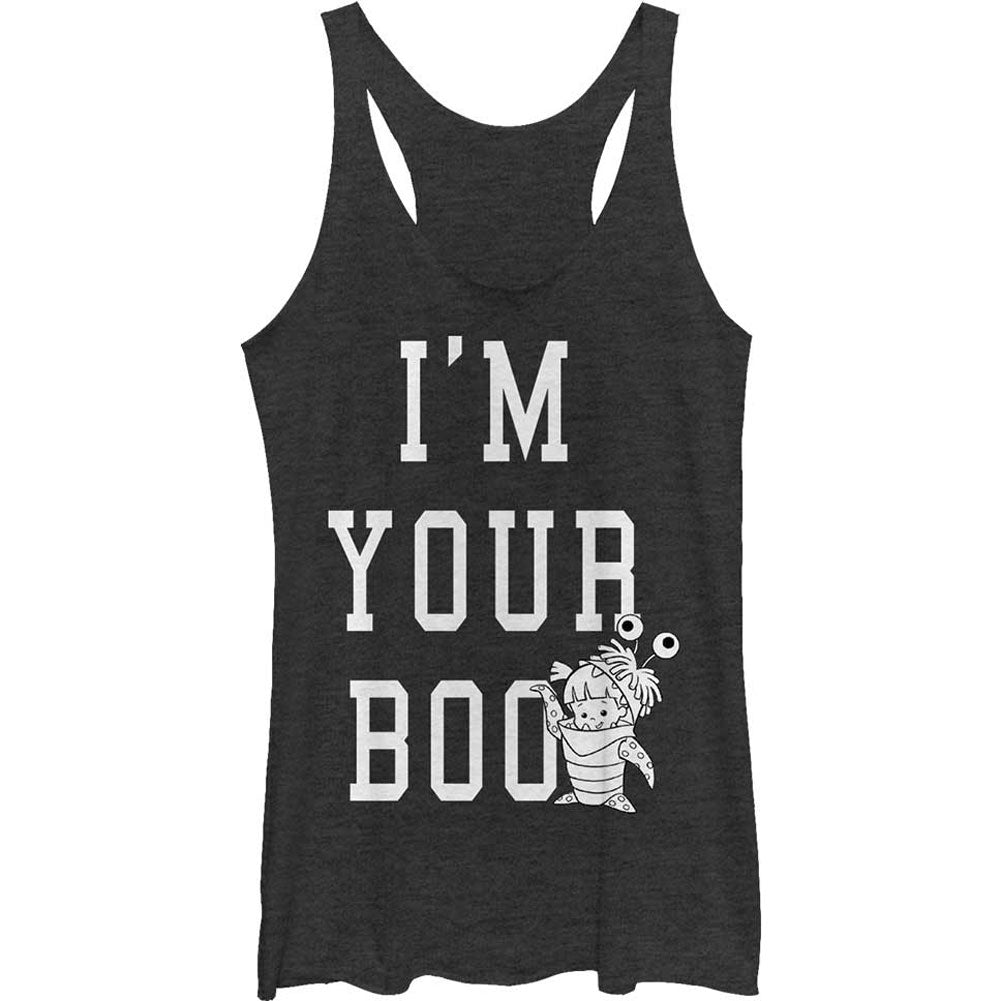 Monsters Inc Boo - Heather - Racerback Womens Tank
