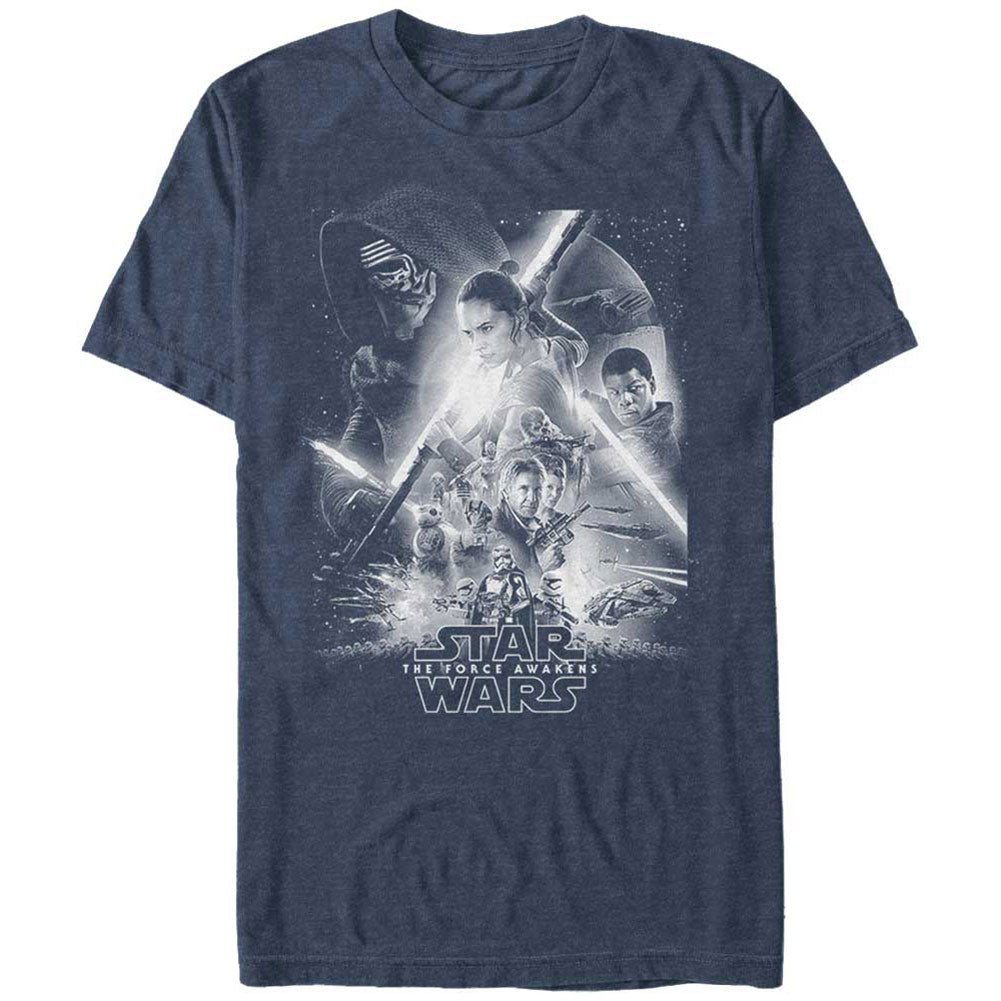 Star Wars Awakens Poster - Heather T-shirt