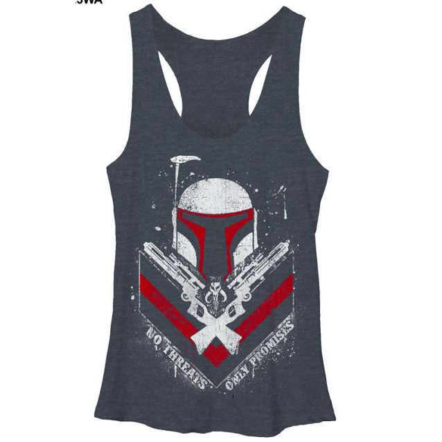 Star Wars Only Promises - Heather - Racerback Womens Tank