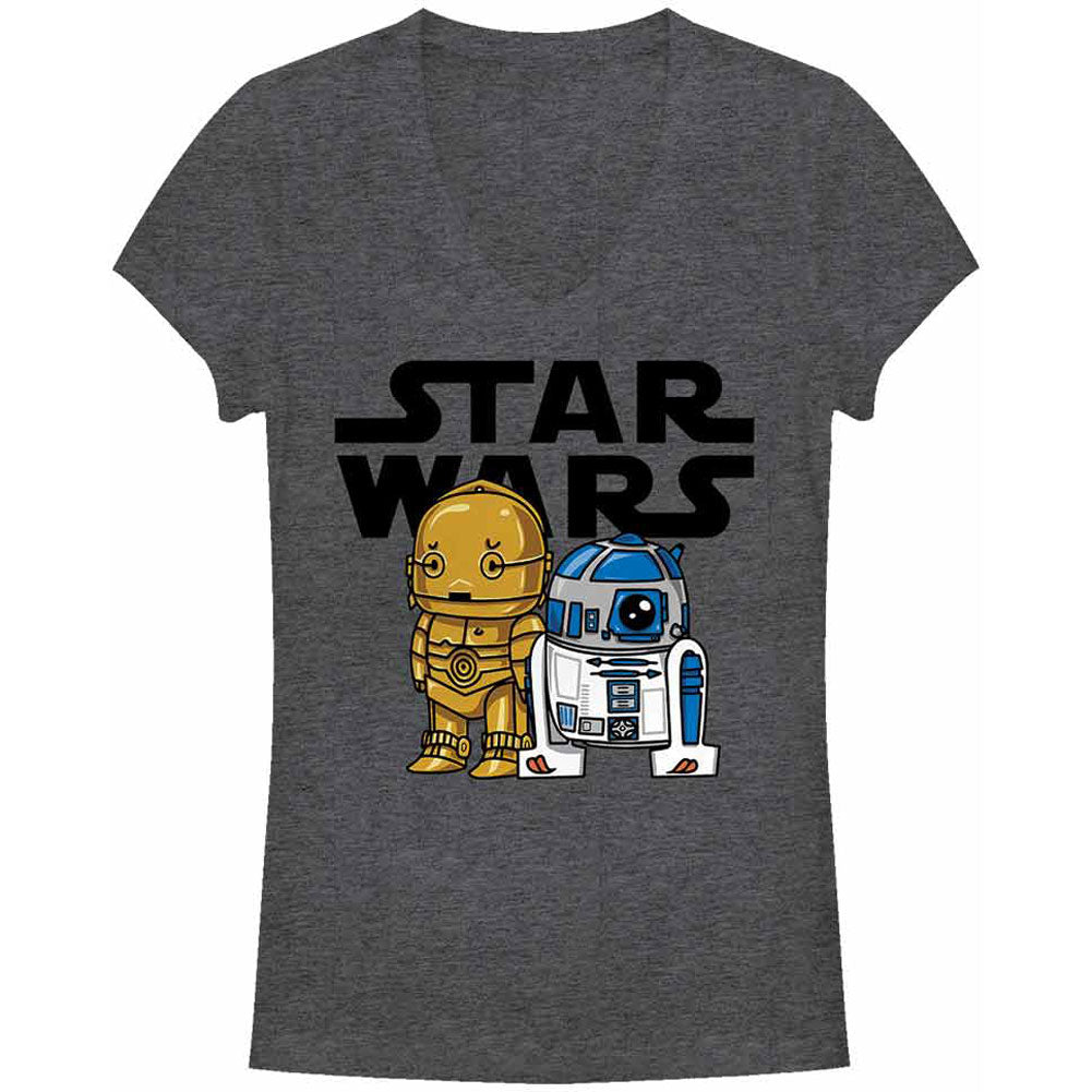 Star Wars Star Buddies - Heather - Deep V-Neck Junior Top Front