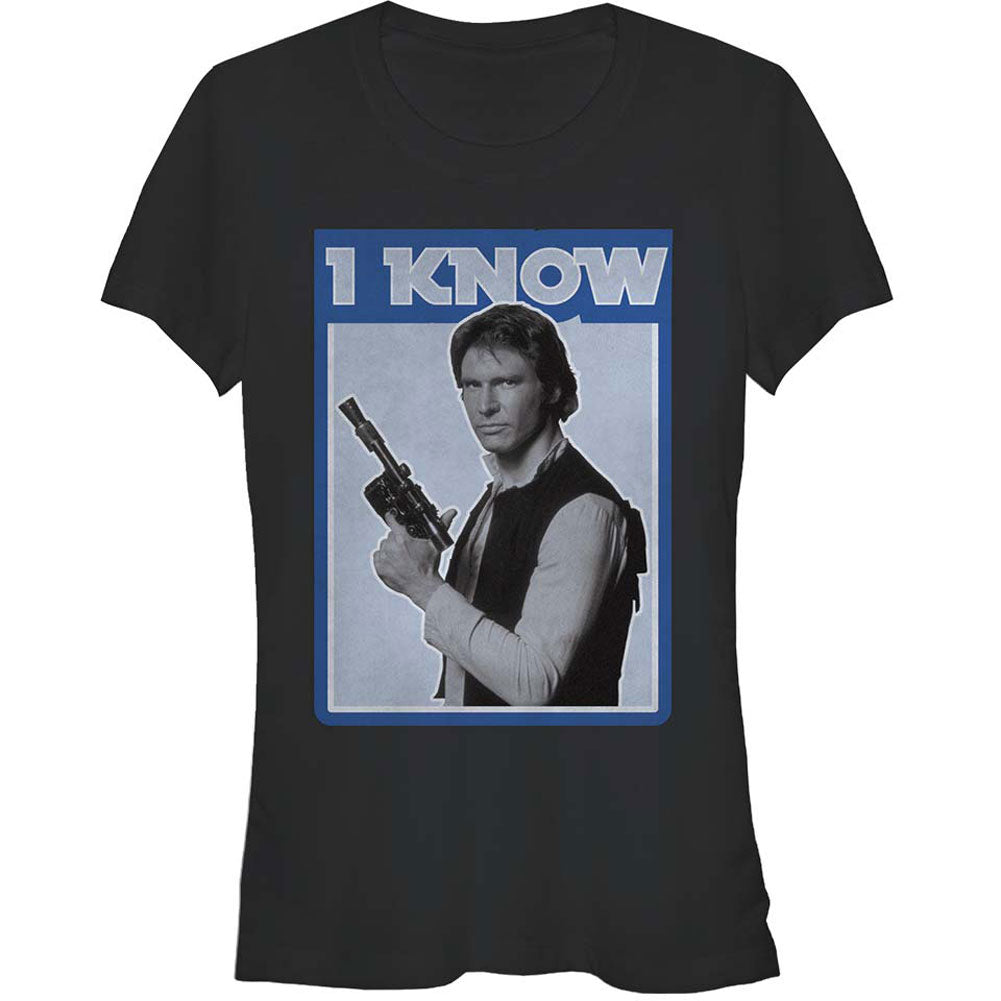 Star Wars Han Love Junior Top Front