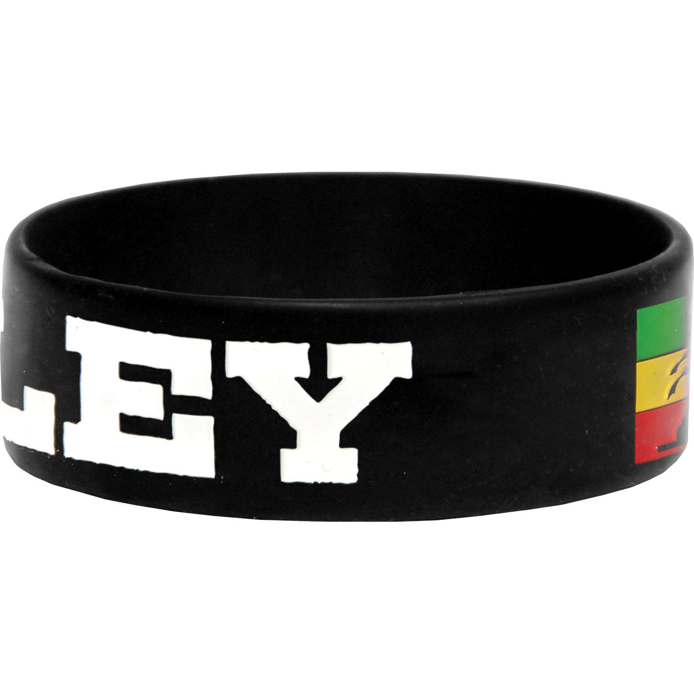 Bob Marley Stripes Rubber Bracelet Back