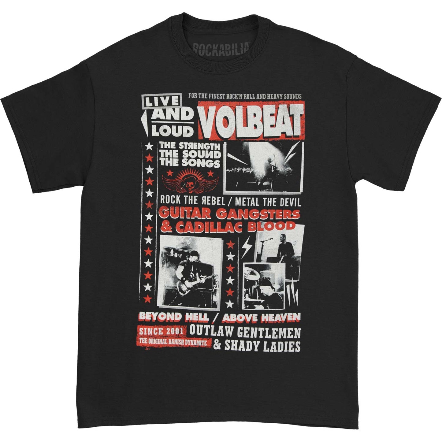 Volbeat Discography T-shirt Front