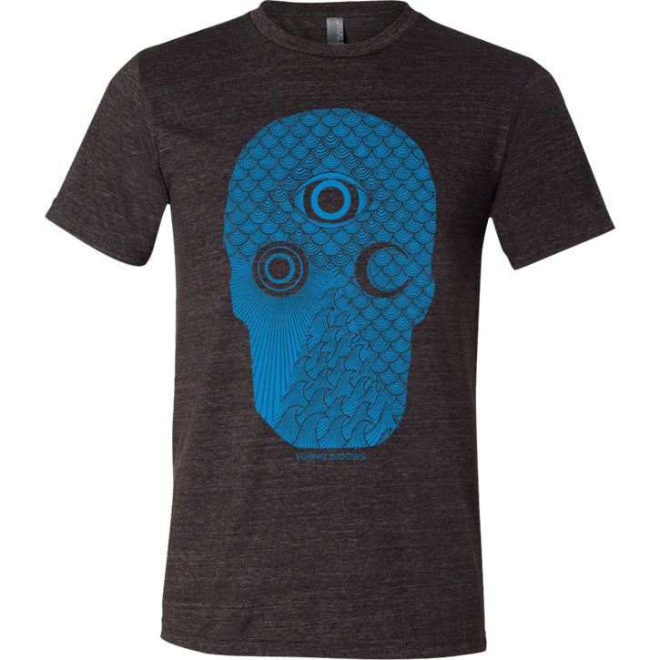 Young Widows Easy Pain Skull Blue T-shirt