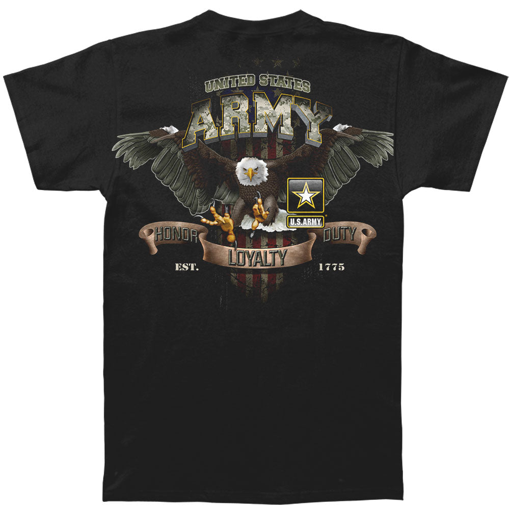 Novelty Army Loyalty Eagle T-shirt
