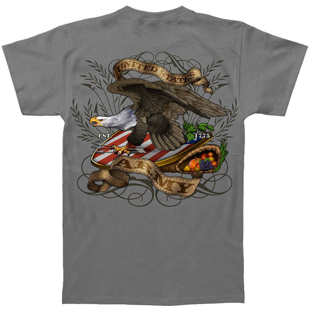 Novelty Army Shield And Eagle T-shirt