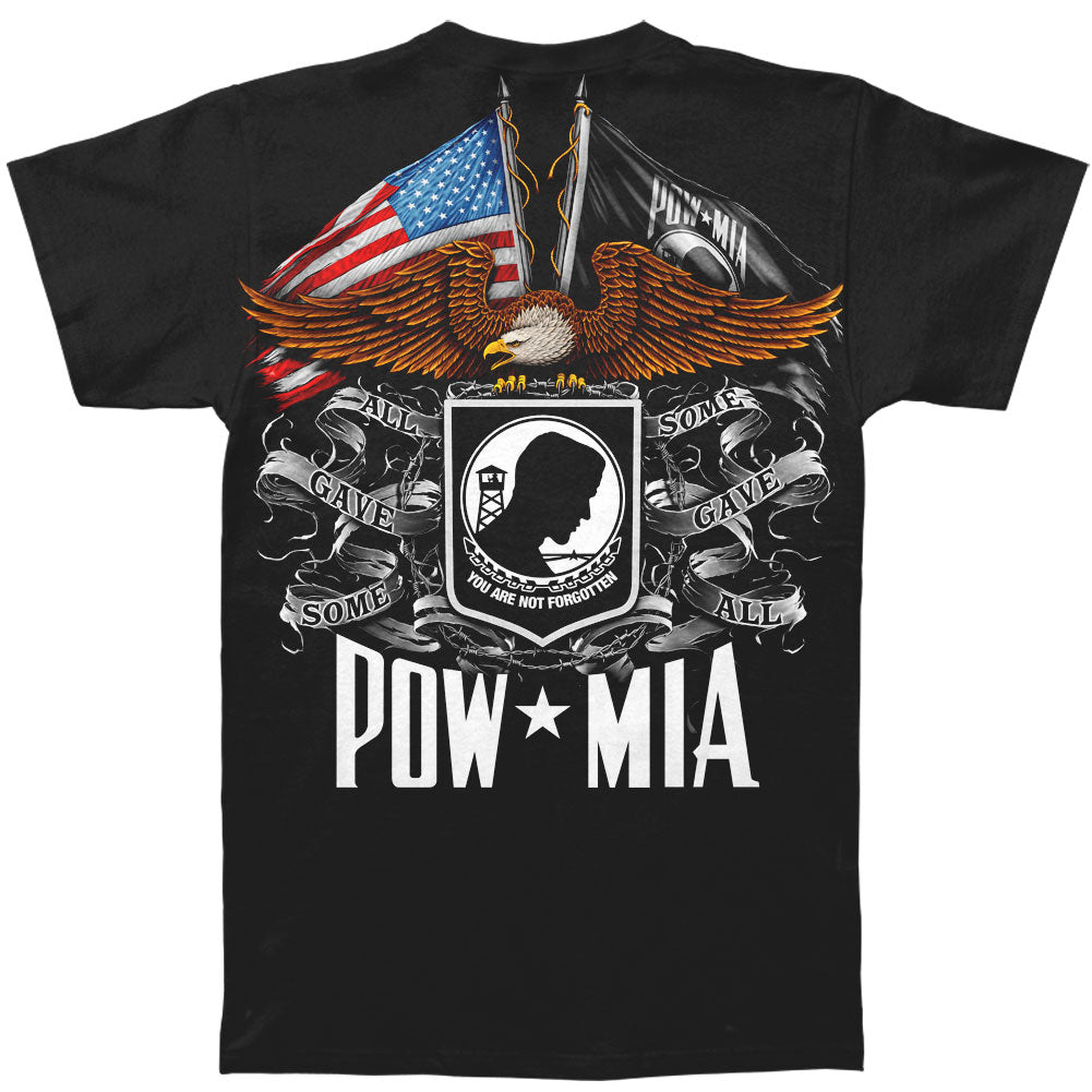 Novelty Double Flag Eagle Pow T-shirt