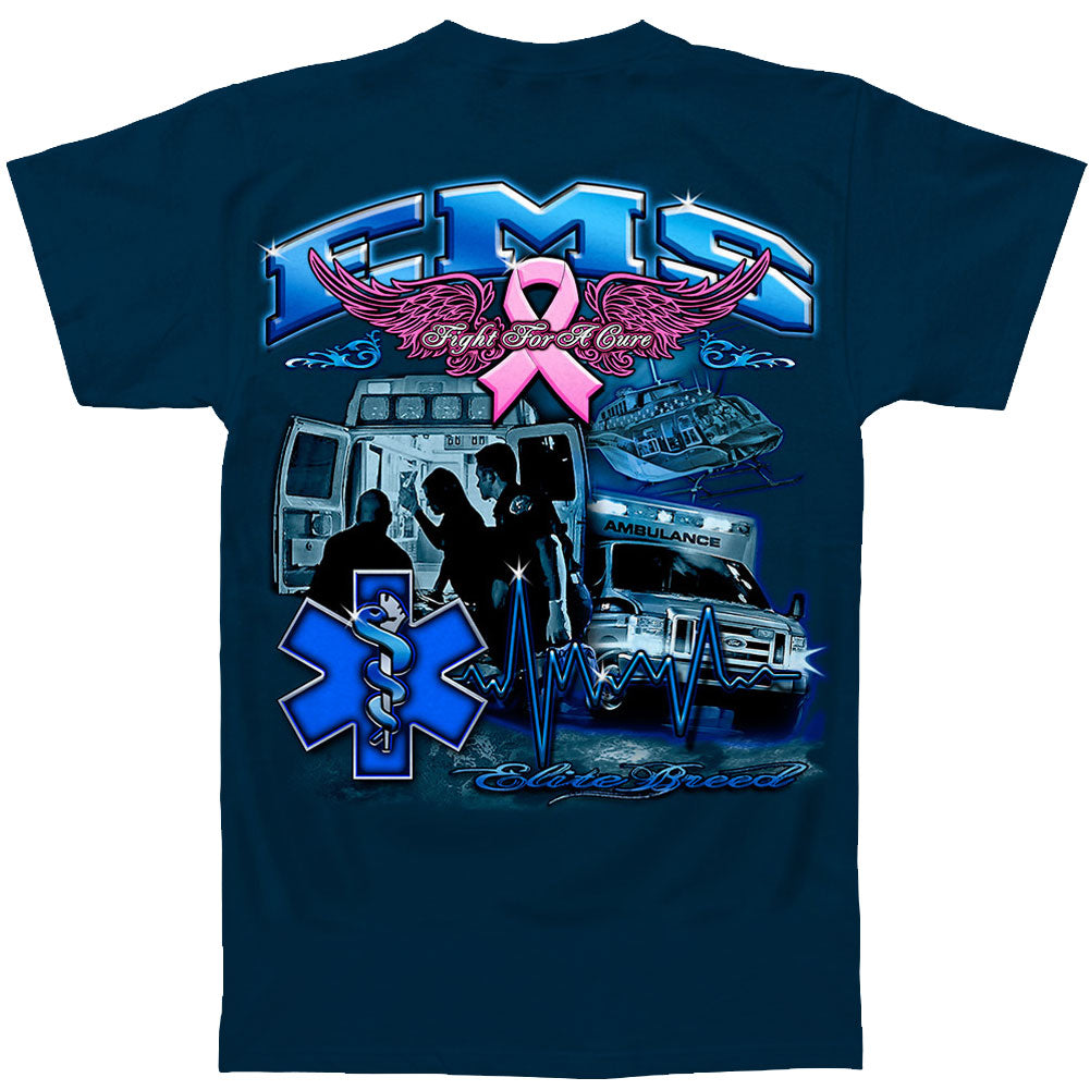 Novelty Elite Breed EMS Fight Cancer T-shirt