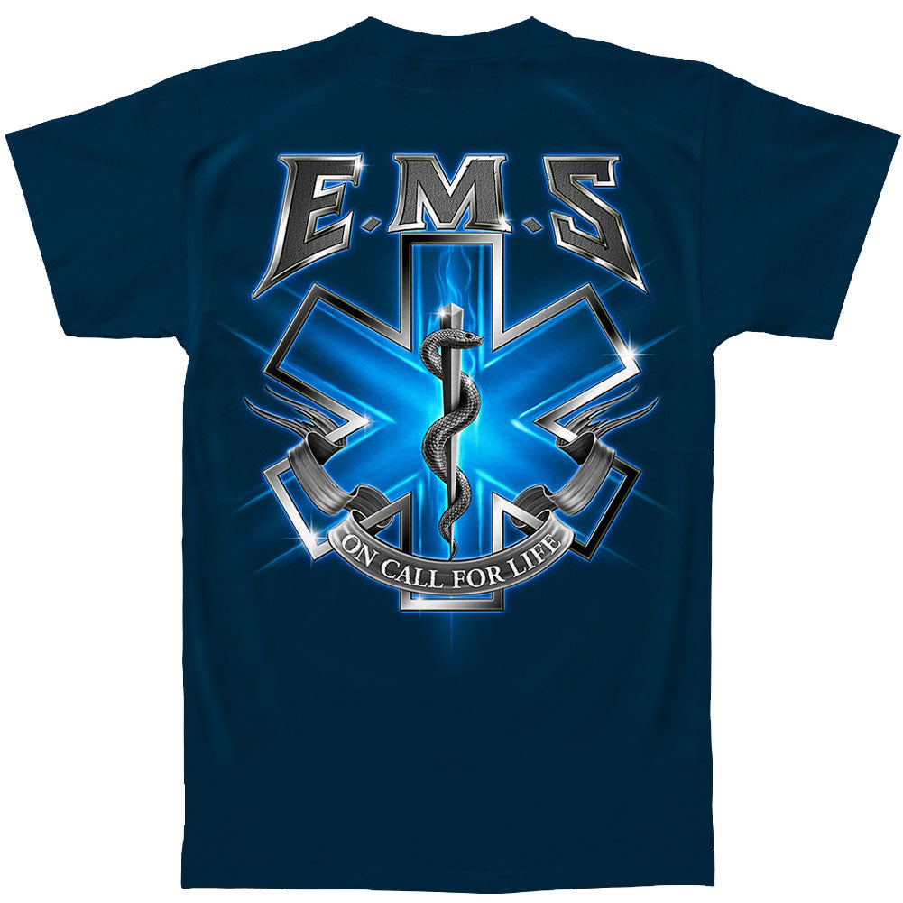 Novelty EMS On Call For Life EMS T-shirt