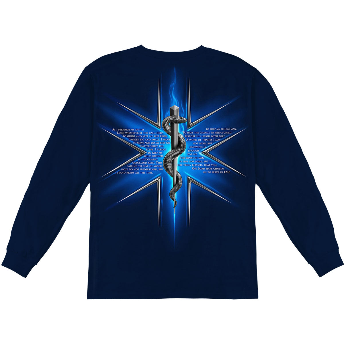 Novelty EMS Prayer Long Sleeve Back