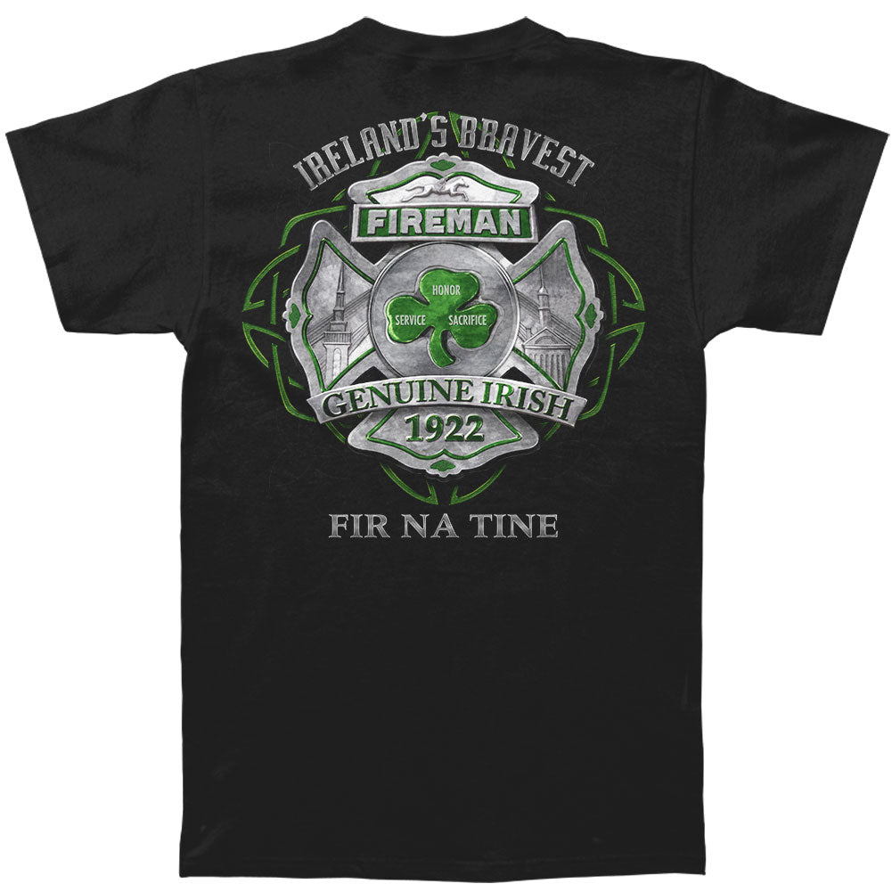 Novelty Firefighter Garda Irelands Bravest T-shirt