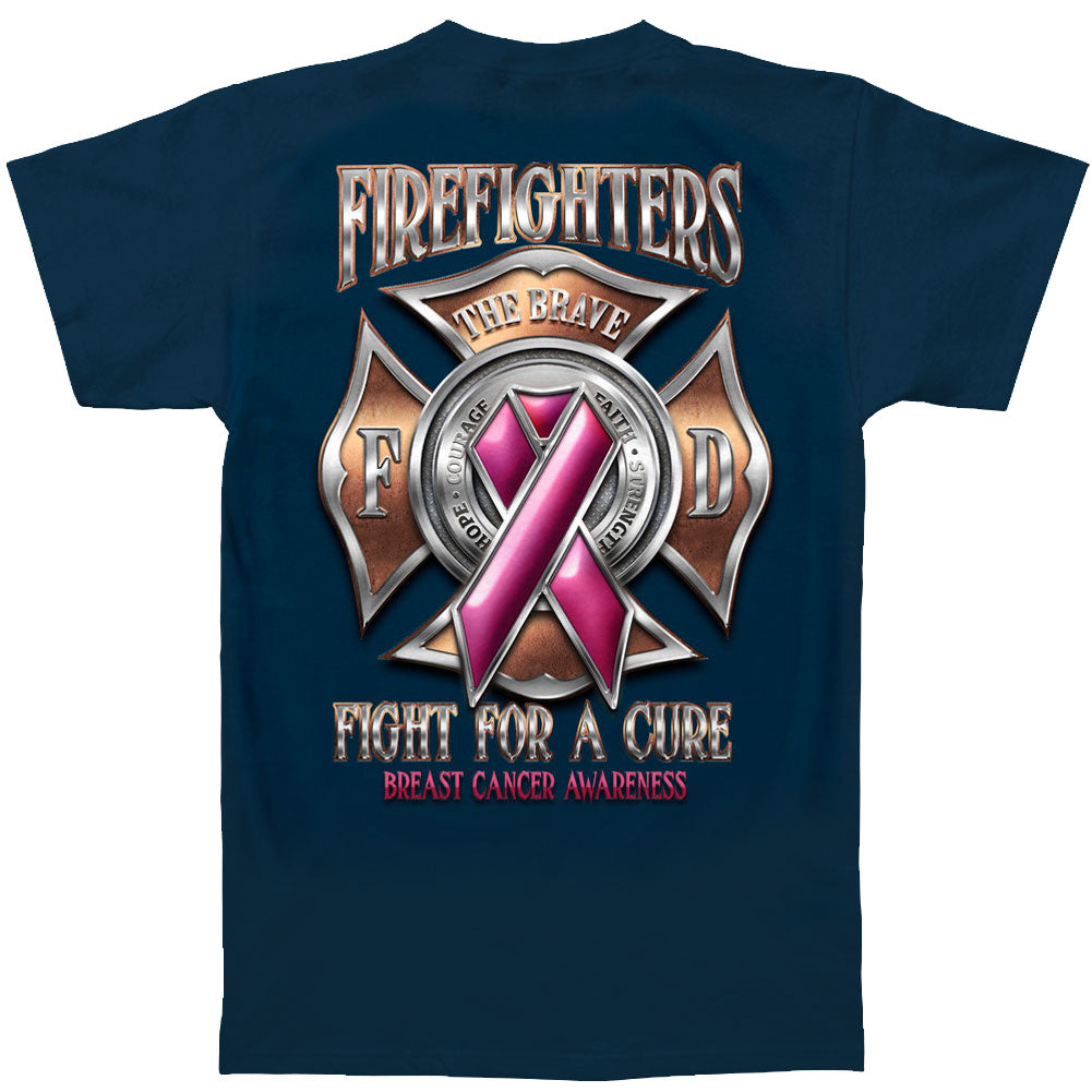 Novelty Firefighter Race For A Cure T-shirt