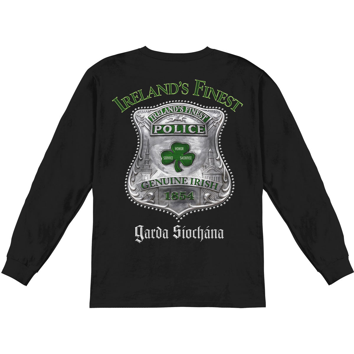 Novelty Garda Ireland Finest Long Sleeve Back