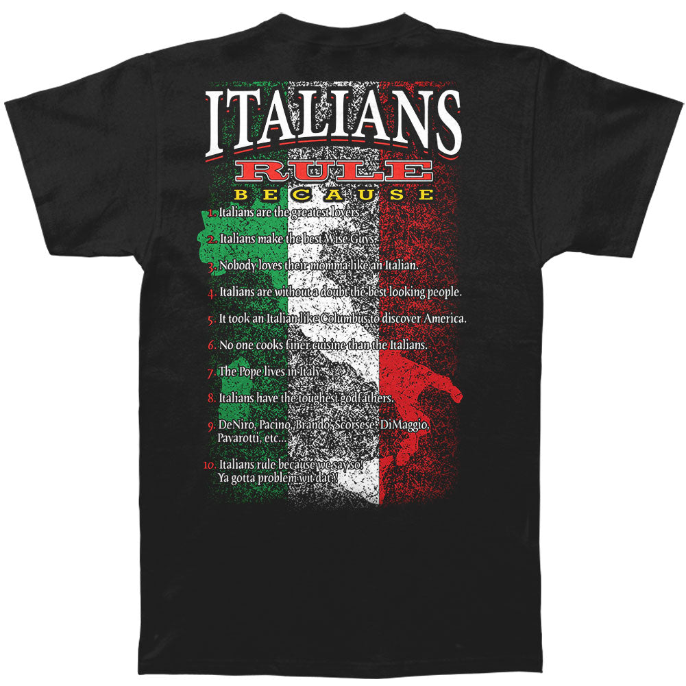 Novelty Italians Rules T-shirt