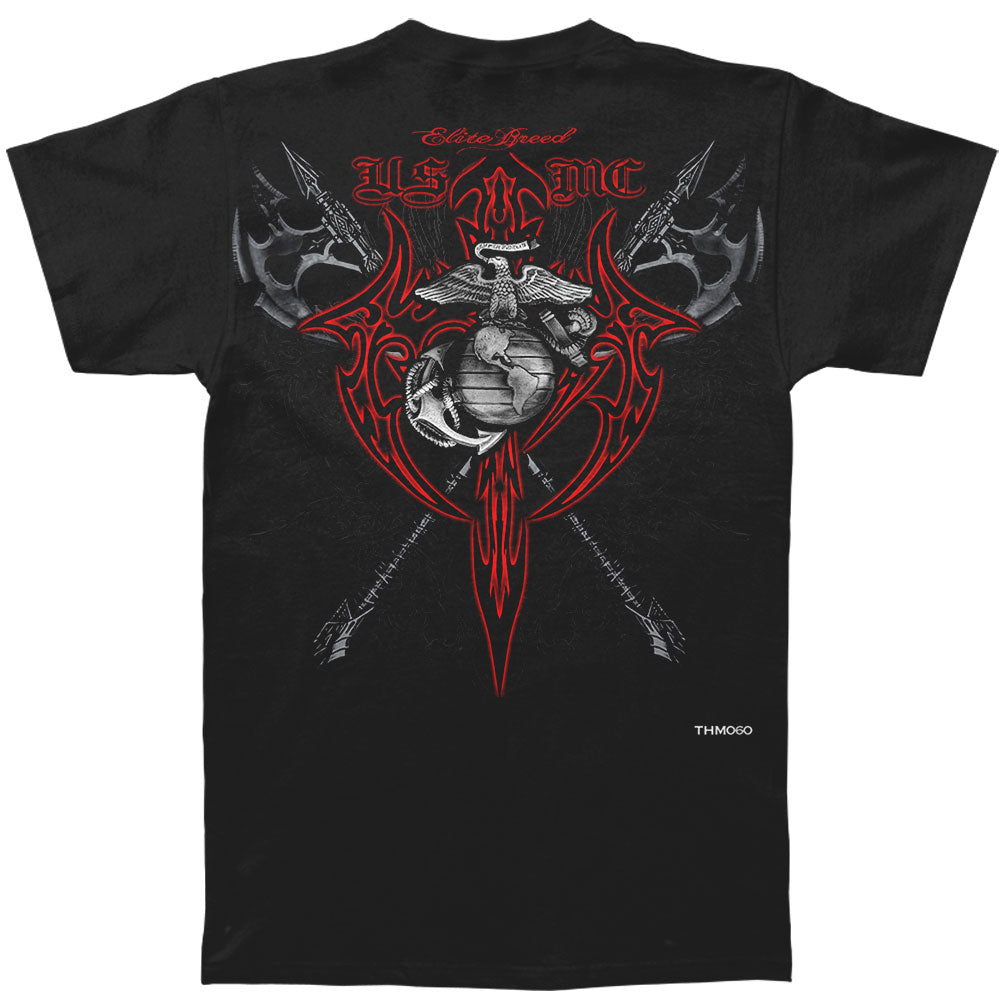 Novelty Marine Axes Red Tribal T-shirt
