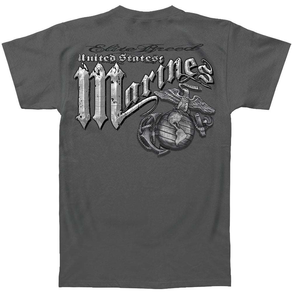 Novelty Marines Eagle Elite Breed Silver Foil T-shirt