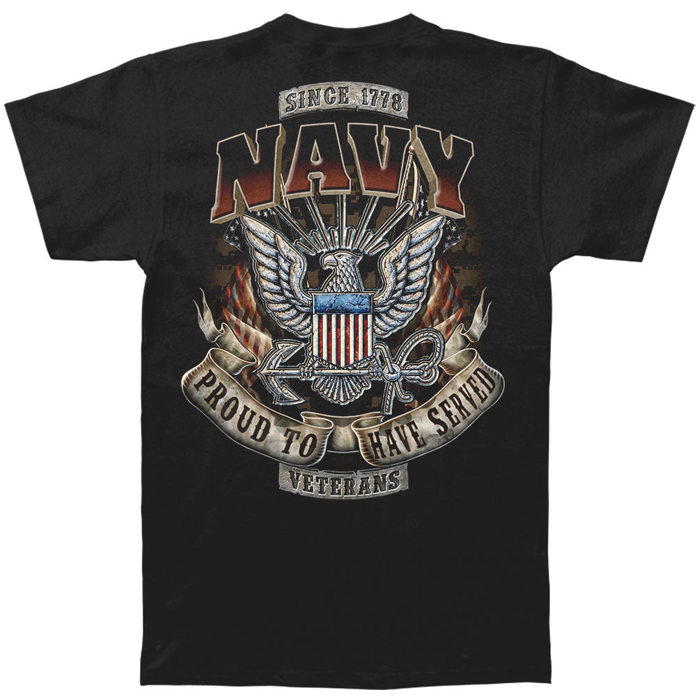 Novelty Navy Proud To Have Served T-shirt