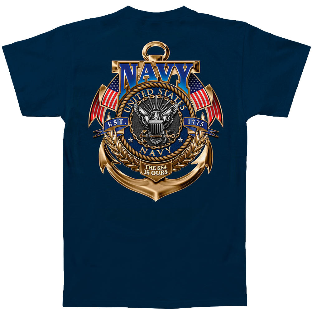 Novelty Navy The Sea Is Ours T-shirt