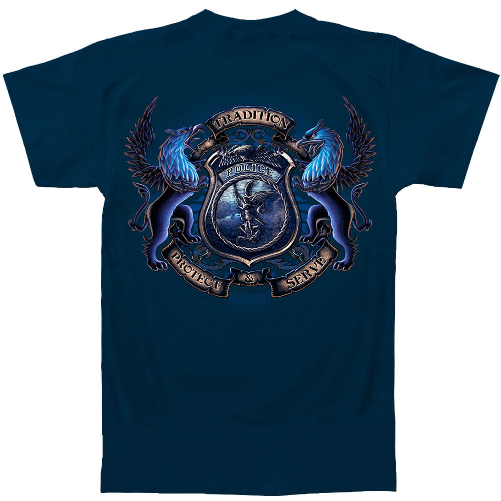 Novelty Novelty Police Coat Of Arms T-shirt