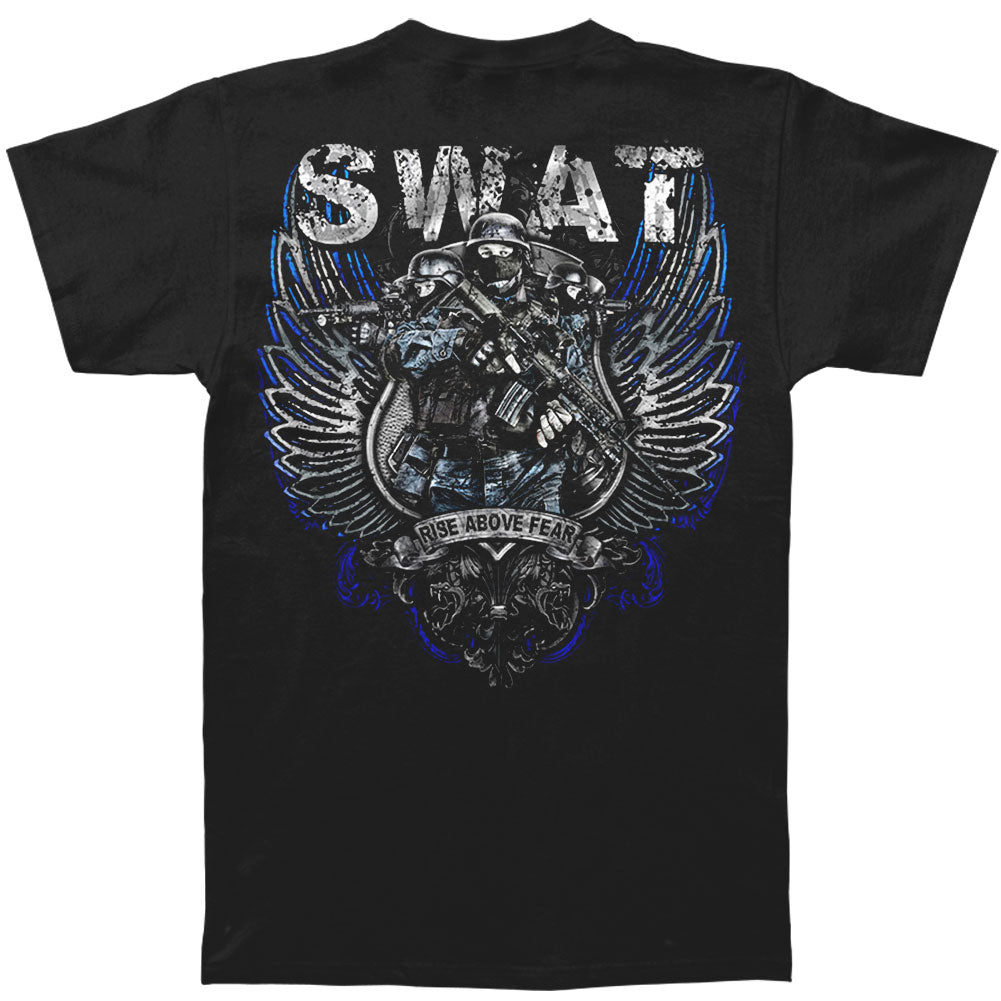 Novelty Swat Chrome Wings Silver Foil T-shirt