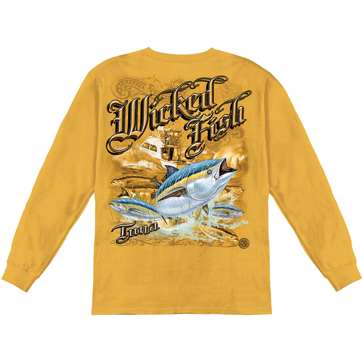 Novelty Tuna Gold Long Sleeve Back