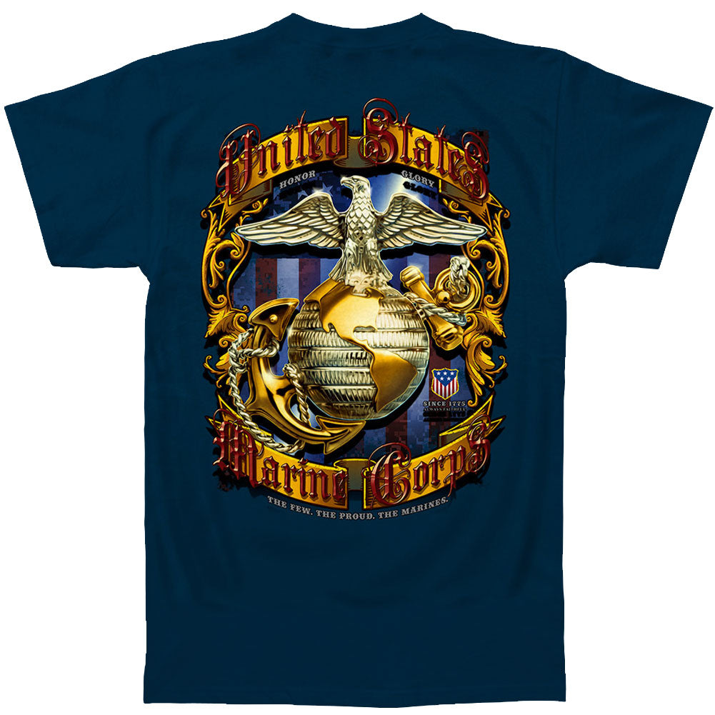 Novelty Novelty USMC Traditional Marine Corps Foil T-shirt