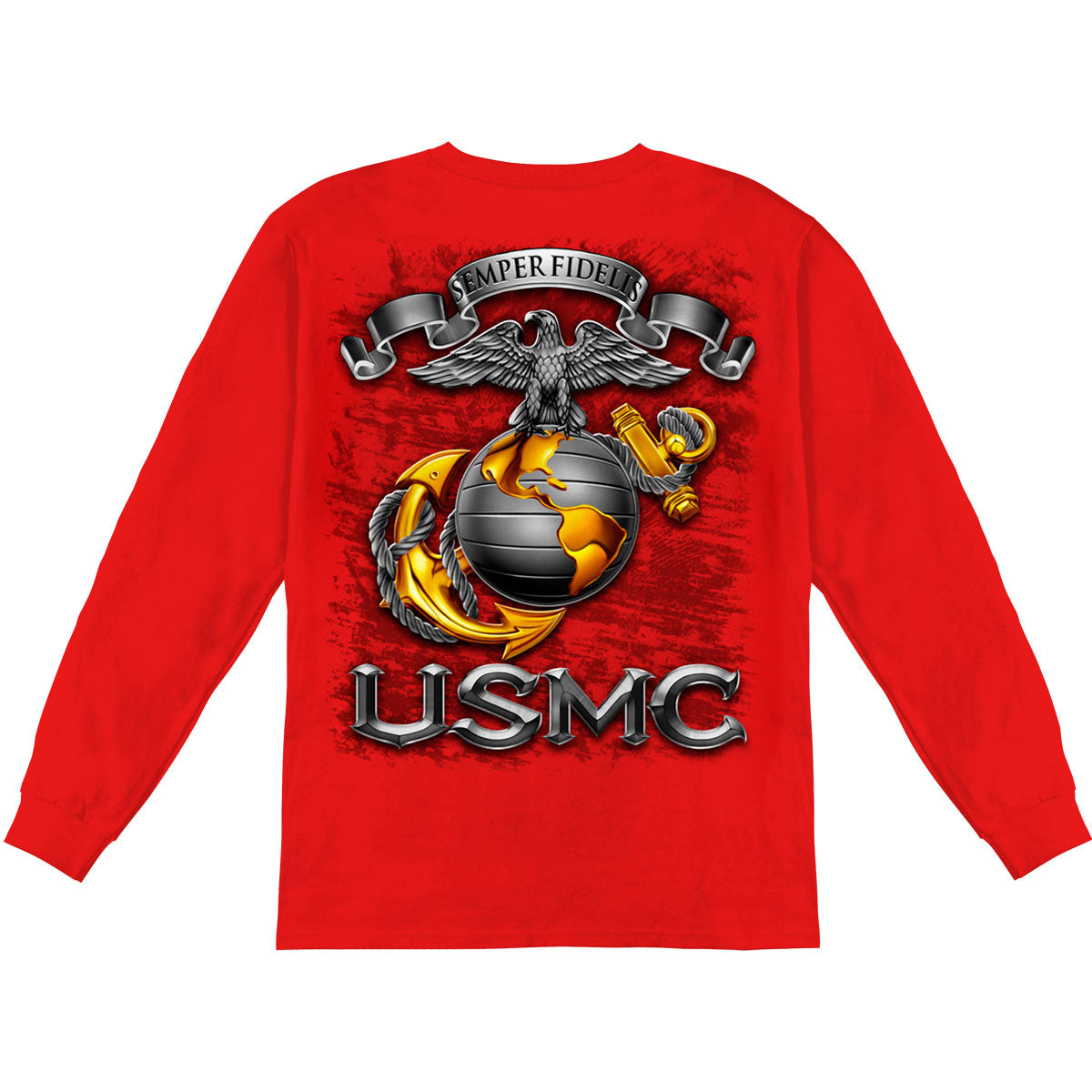 Novelty USMC-Semper Fidelis Long Sleeve