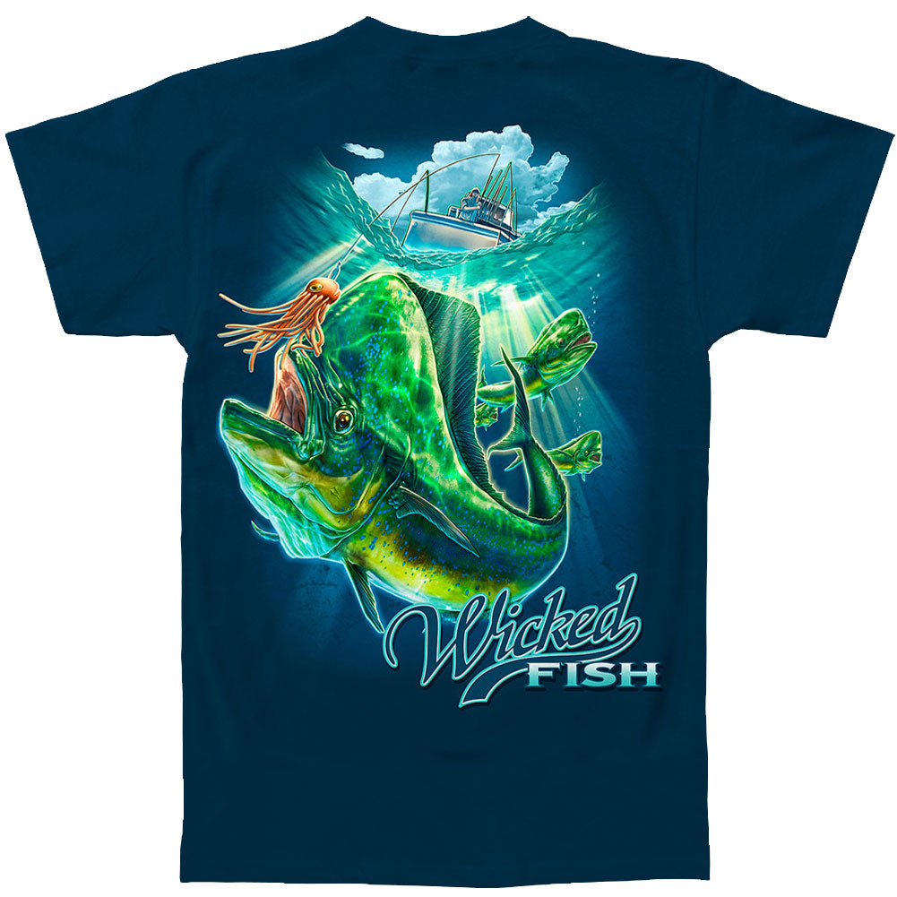 Novelty Wicked Fish Mahi Mahi T-shirt