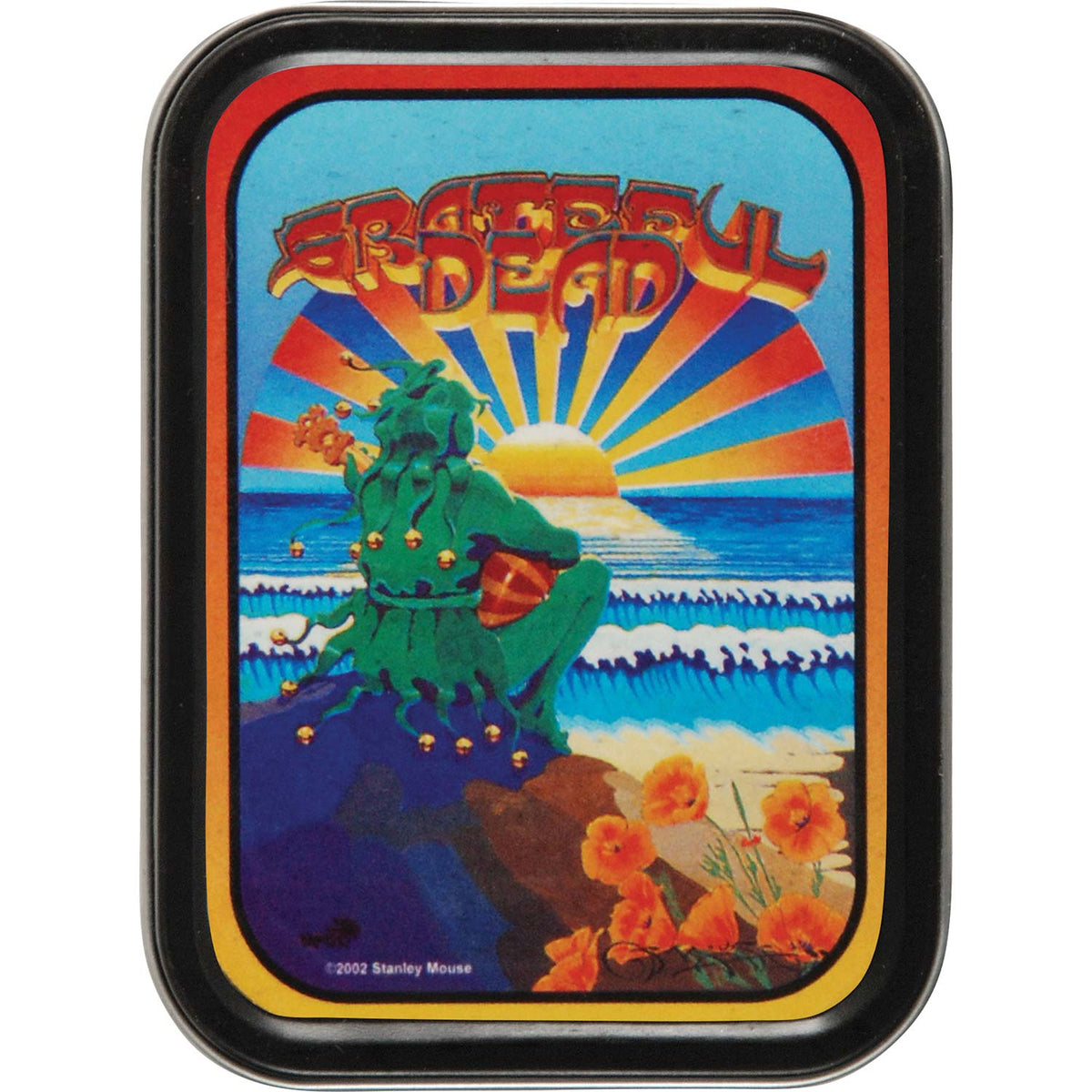 Grateful Dead Sunset Jester Stash Tin Front