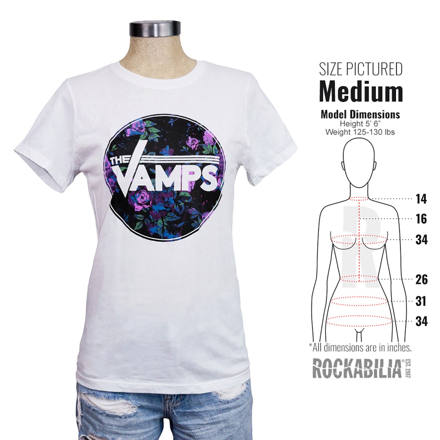 Vamps Autumn Flowers Junior Top Alt 3