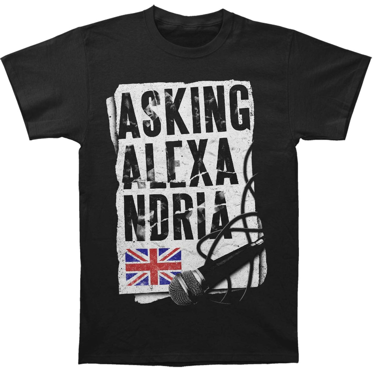 Asking Alexandria Microphones Slim Fit T-shirt Front