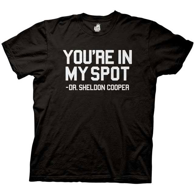 Big Bang Theory In My Spot Slim Fit T-shirt Front