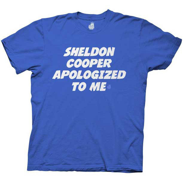 Big Bang Theory Apologized Slim Fit T-shirt Front